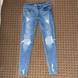 super stretch american eagle jeans